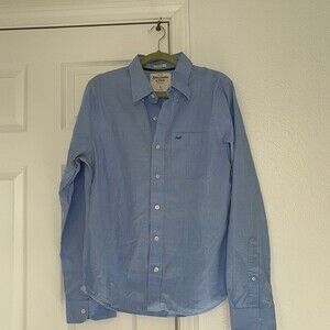 MEN’S Abercrombie & Fitch Casual button down light blue shirt size L